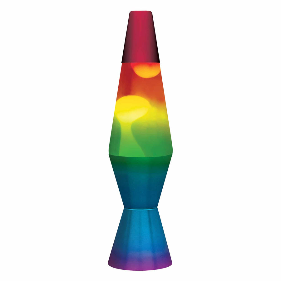 11.5″ LAVA LAMP RAINBOW – WHITE/TRICOLOR B8