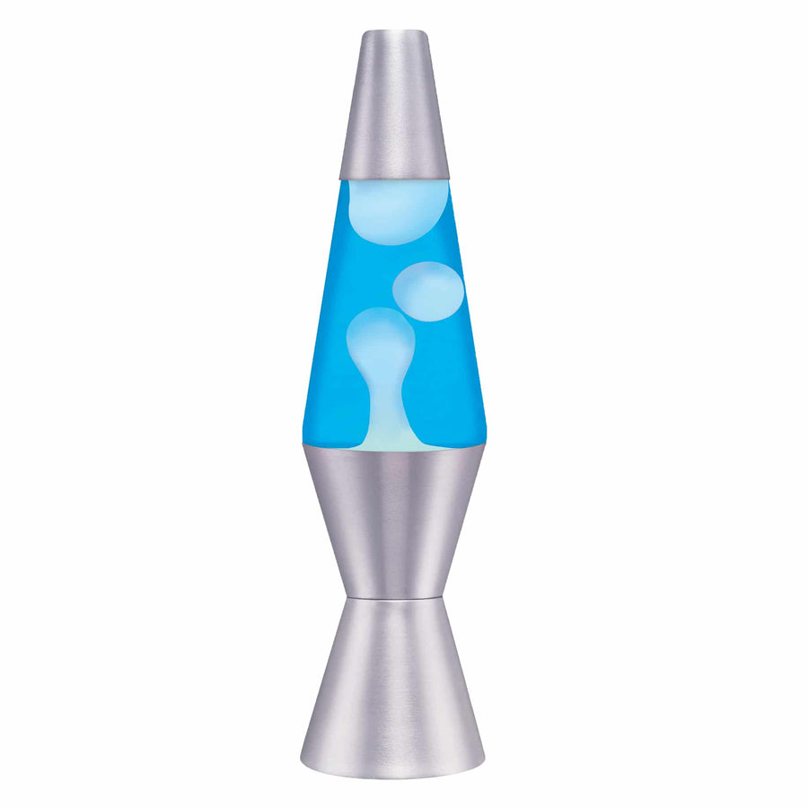 11.5″ LAVA LAMP – WHITE/BLUE/SILVER U8