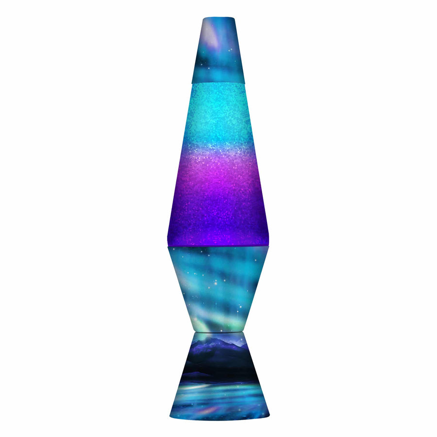 14.5″ LAVA LAMP COLORMAX NORTHERN LIGHTS – GLITTER D4