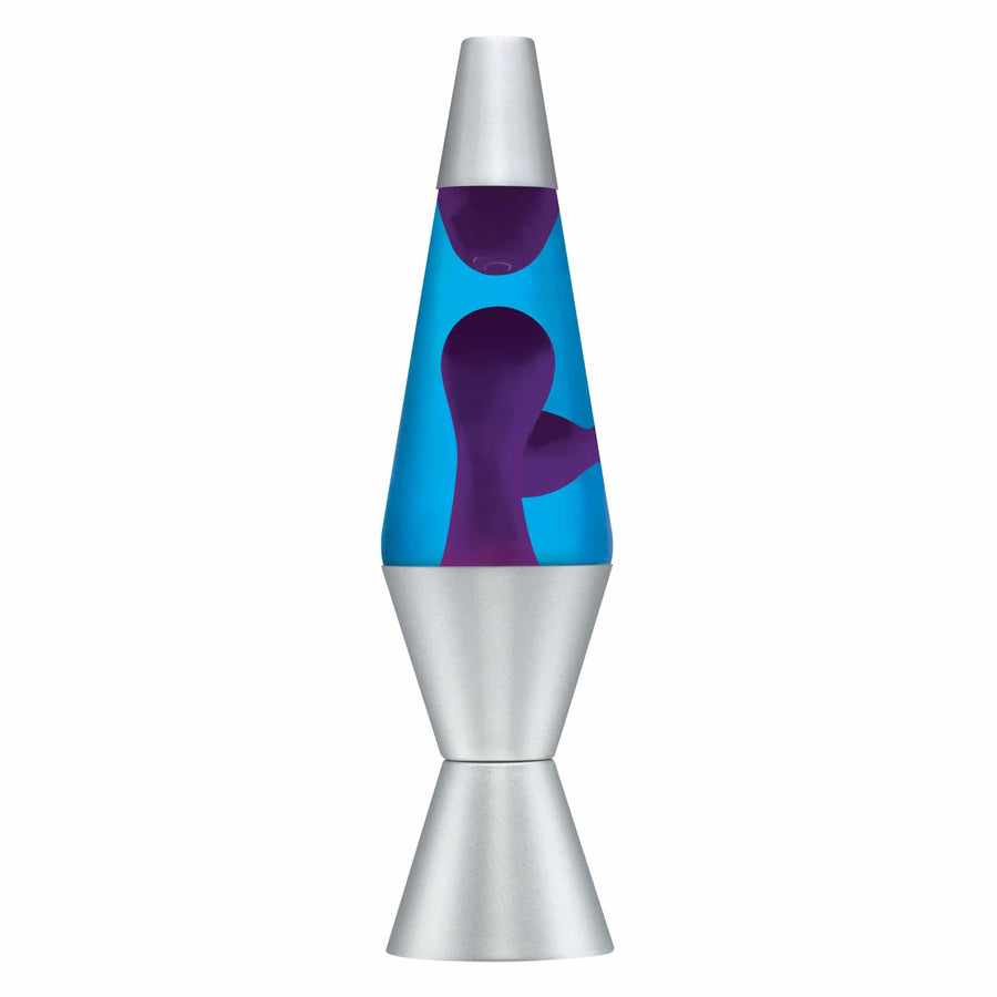 14.5″ LAVA LAMP – PURPLE/BLUE/SILVER Y4