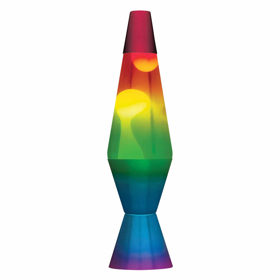 14.5” LAVA LAMP RAINBOW – WHITE/CLEAR/TRICOLOR A8