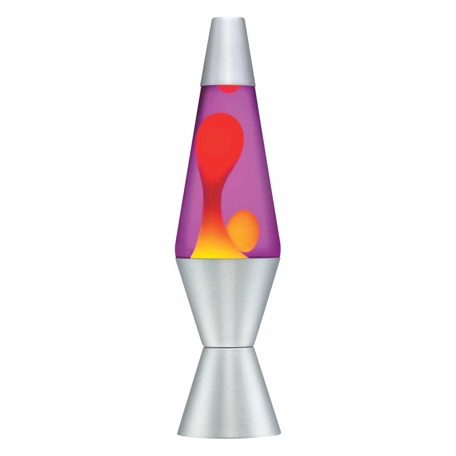 14.5” LAVA LAMP – YELLOW/PURPLE/SILVER L0