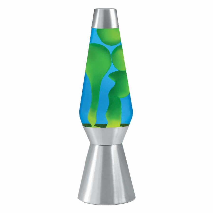 27″ LAVA LAMP GRANDE – YELLOW/BLUE/SILVER P1
